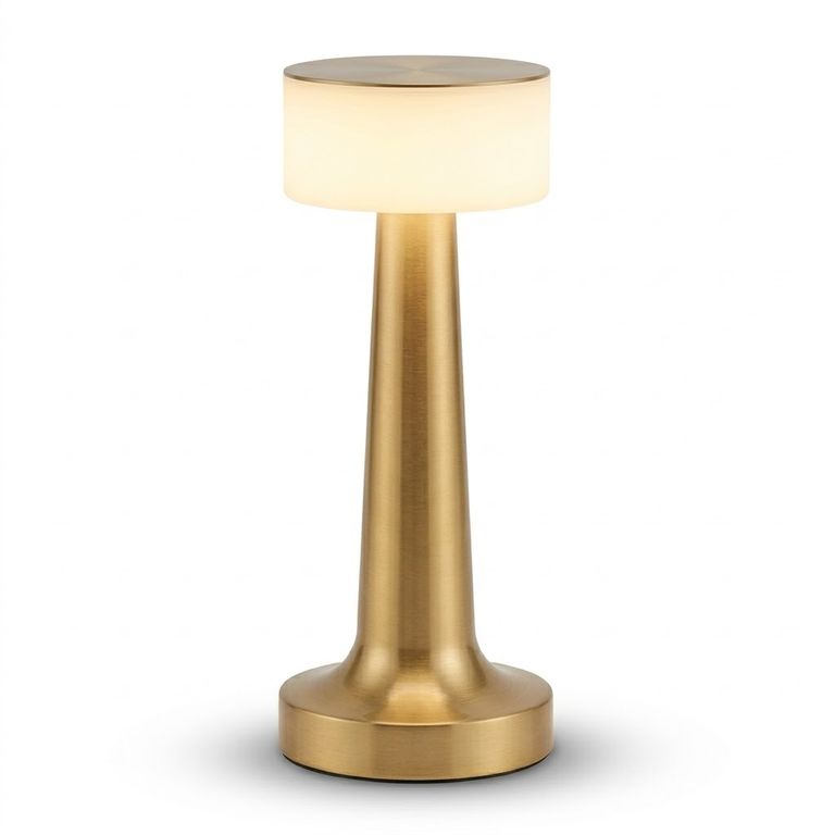 Lámpara De Mesa Liora 5W 3 Tonos de Luz Dimable Dorado Innálambrico Cemlighing