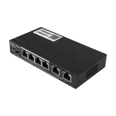 GENERAL - SWITCH RUIJIE  SMART POE 4 PUERTOS RJ45 GIGABIT NEGRO l PN RG-ES206GC-P