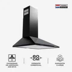 THERMAL APPLIANCES - CAMPANA DE PARED PIRAMIDAL THERMAL RETRO BLACK 60