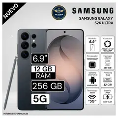SAMSUNG - Celular Galaxy S26 Ultra 5G 6.9 Pulg. 12GB RAM 256GB