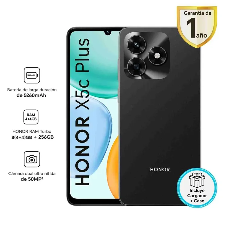 X5C PLUS NEGRO 4RAM 256GB REGISTRADO