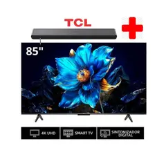 TCL - Televisor QLED 85 UHD 4K Smart TV 85A400 + SOUNDBAR