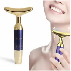 GENERICO - Masajeador Facial Eléctrico Media Luna Estiramiento Rostro Y Cuello MGE-018 - Purpura