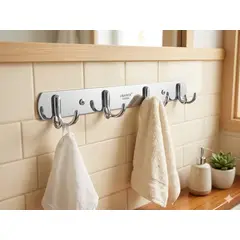 GENERICO - PERCHERO 4 GANCHOS ACERO INOXIDABLE