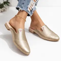 GENERICO - Zapatos mules Mujer Misshus Iris dorado