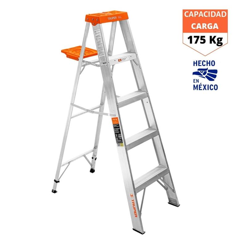 Escalera de Tijera Tipo Ll 4 Escalones y Bandeja 10264