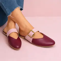 GENERICO - Zapatos mules Mujer Misshus Ana vino