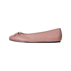 TOMMY HILFIGER - ZAPATOS BALLERINA LEATHER FLAT BOW TH
