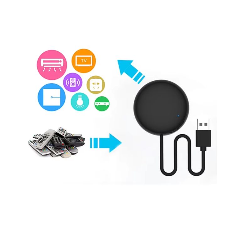 MINI CONTROL REMOTO INTELIGENTE UNIVERSAL PARA TV AIRE ACONDICIONADO ALEXA Y MAS