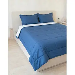 GENERICO - Cubrecama Premium Algodón Pima Brisa Marina - Fabitex