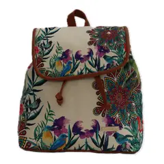 CHULA TULUM - MOCHILA MODELO BACKPACK CELINE CON ESTAMPADO FLOR DE VERANO