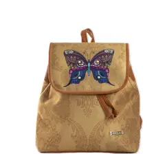 CHULA TULUM - MOCHILA MODELO BACKPACK CELINE CON ESTAMPADO MARIPOSA
