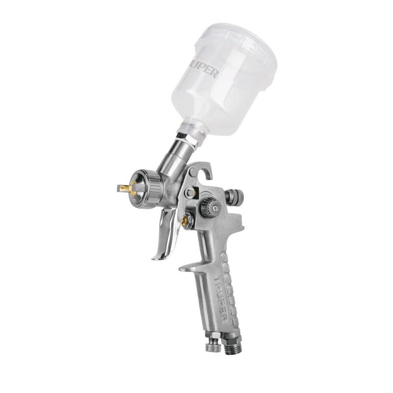 Pistola pretoque gravedad HVLP vaso plástico, 1 mm, - 11097