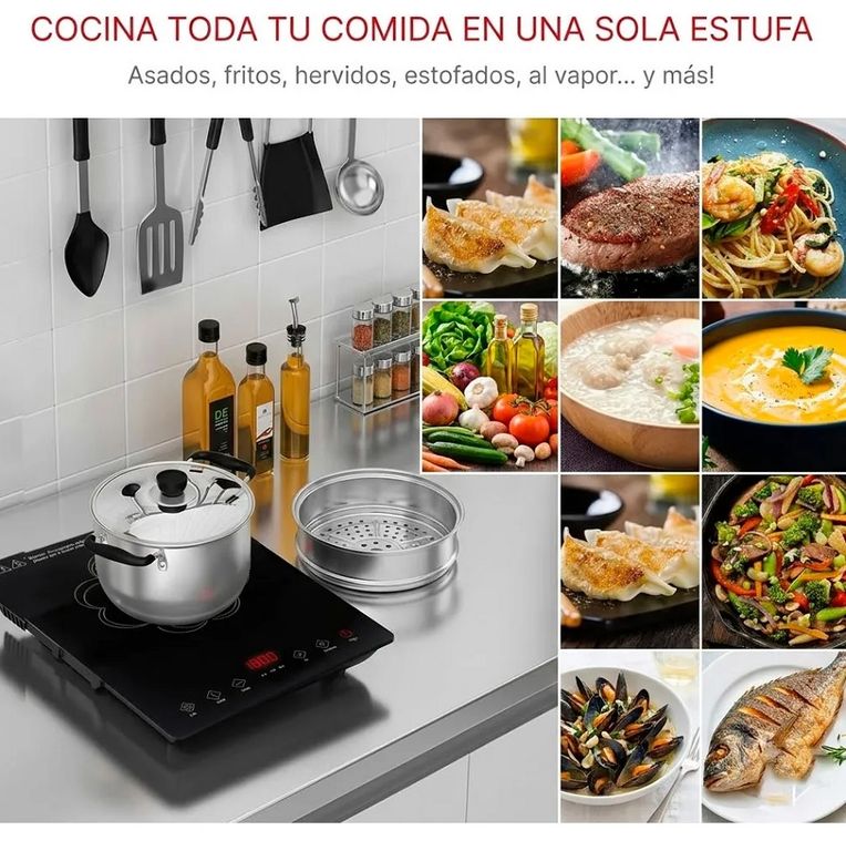 Estufa eléctrica Infrarroja Digital de 1 hornilla