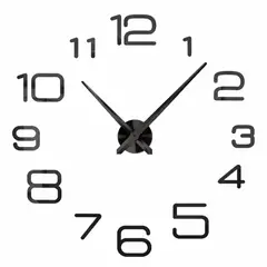 GENERICO - Reloj Pared 3D Grande Decorativo Minimalista Adhesivo Números Diseño Moderno Hogar ZH180910
