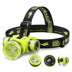 CAFINI - Linterna De Buceo Recargable USB C Sumergible IPX8 10W Alcance 30m Para Pesca Submarina