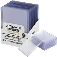 GENERICO - Toploader para Cartas Pokemon TCG y Magic para 25 cards - Fundas Micas Sleeves Duros - Ultimate