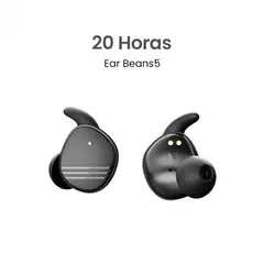 MOVISUN - Audífonos Bluetooth 5.3 Ear Beans 5, 20H Total, Sujetadores Antideslizantes, Control Táctil, Micrófono HD