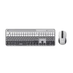 ANTRYX - Kit Wireless Teclado + Mouse Ws-970 Gray, Holder Slot Asc-Ws970gy