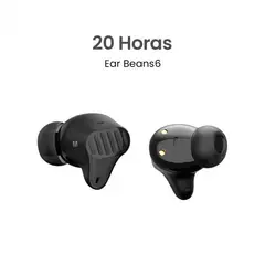 MOVISUN - Audífonos Inalámbricos Ear Beans 6 - Bluetooth 5.3, 20H Duración, Control Táctil, Micrófono, Estuche 300mAh