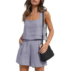 TIOZONEY - Conjuntos de ropa de mujer-Morado