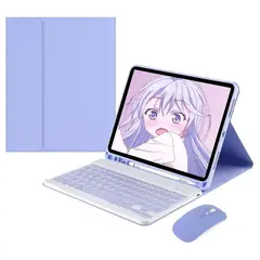 PUREPOWER - Funda con teclado de español Incluye Ñ y Raton para Huawei MatePad 11.5 y 11.5S MatePad Air 11.5