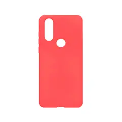 GENERICO - Case Siliconado Motorola One Action Rojo