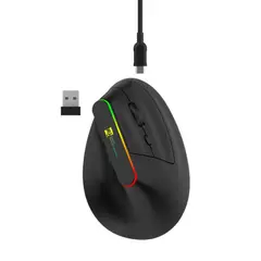 FIDDLER - Mouse Ergonómico Bluetooth Inalámbrico Recargable 2.4G