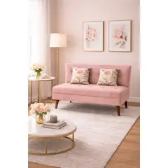 ARTSOFA - Sofá Nube Dos Cuerpos Rosa Antifluido + Obsequio