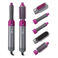 OEM - Set de Estilizado de Cabello 5 en 1 - Secador, Ondulador y Alisador Cerámico Anti-Frizz