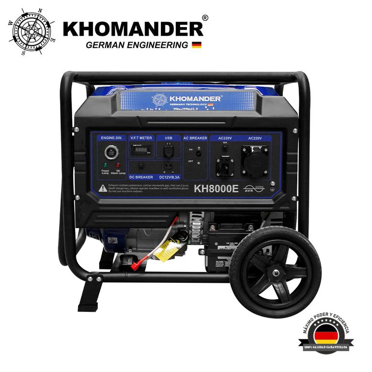 GENERADOR GASOLINERO 6500W 220V -