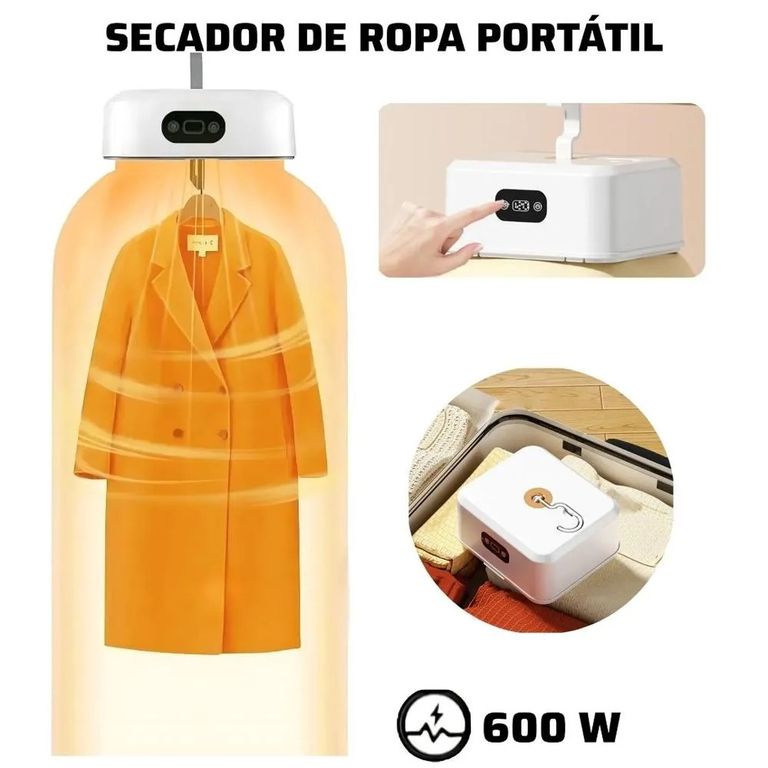 Mini Secadora de Ropa Plegable 600W - Secado Rápido y Desinfección para el Hogar
