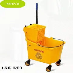 Ichimatsu - Carrito Balde de 36 LT con exprimidor limpieza.