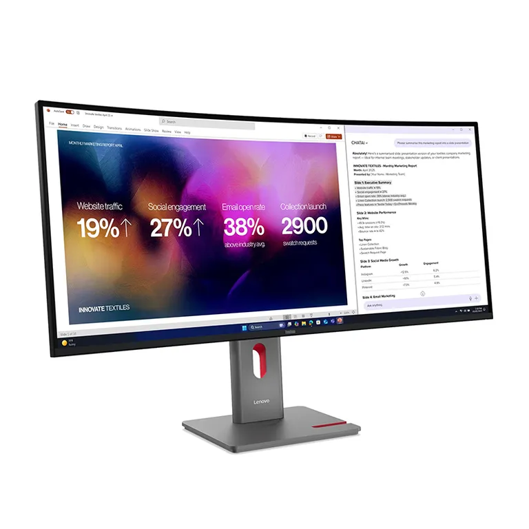 MONITOR CURVO THINKVISION P40WD-40 39.7 2500R WLED WUHD IPS HDMI DP-OUTRJ-45