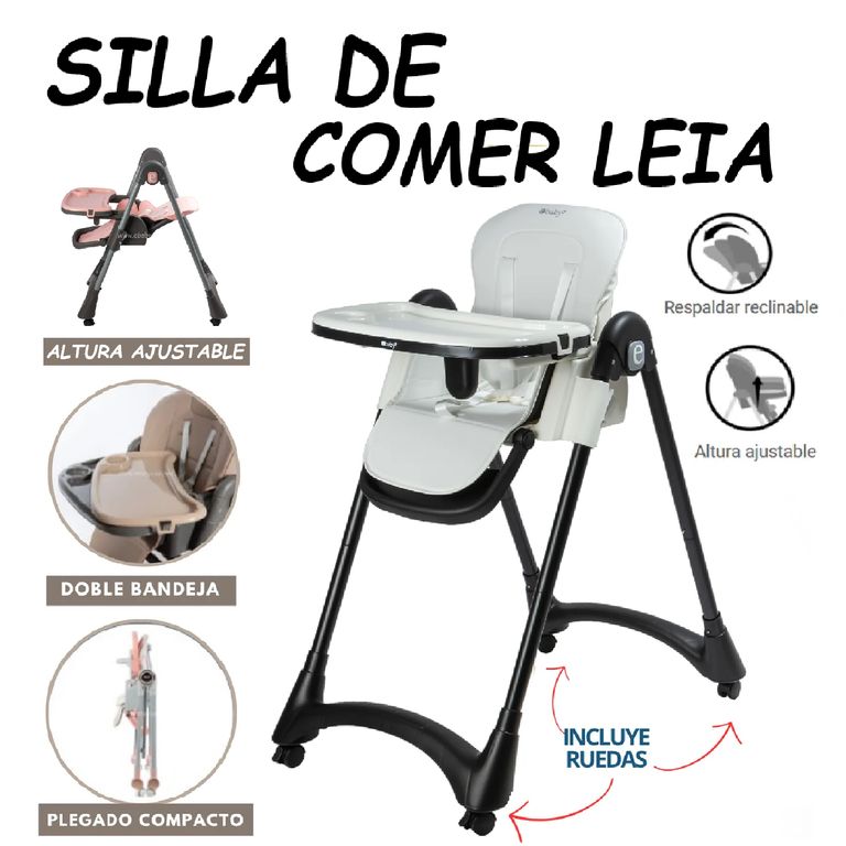 Nueva Silla de Comer Leia Regulable -Blanco