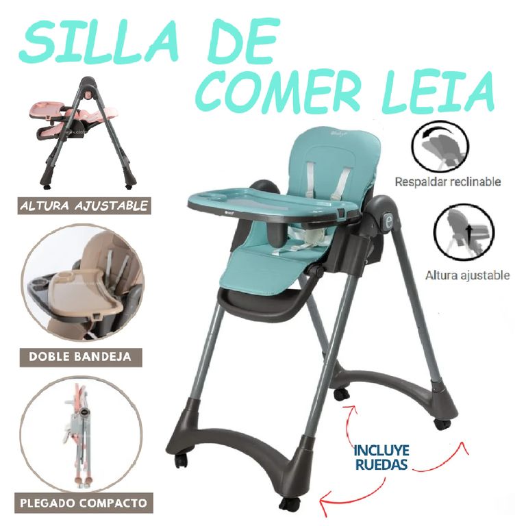 Nueva Silla de Comer Leia Regulable -Verde