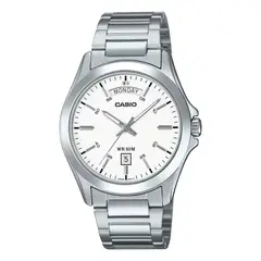 CASIO - Reloj MTP-1370D-7A3 Hombre Acero Plateado