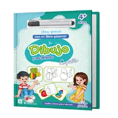 EDICIONES COQUITO - Libro Escribe y Borra Pizarra soy genial dibujo y me divierto