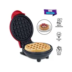 OEM - Mini Wafflera de Cocina Multifuncional Antiadherente - Fácil de Limpiar 350W