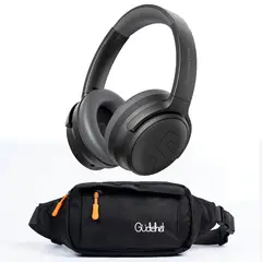 SOUNDPEATS - Canguro Gudshet color negro + Audífonos Space Pro Over-Ear