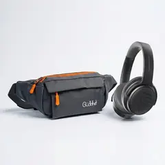 SOUNDPEATS - Canguro Gudshet color gris + Audífonos Space Pro Over-Ear