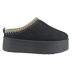 CHALADA - Pantufla Mujer Negro Comfort Pinguih-3