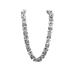 CLEO JOYAS & ACCESORIOS - Cadena Trenzada Plateado Hombre