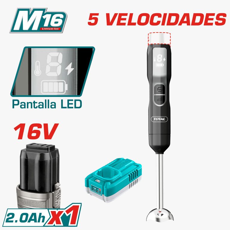 BATIDORA DE INMERSION 16V 1X2.0AH
