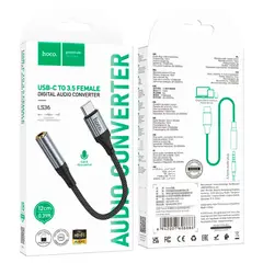 HOCO - Adaptador Audio Ls36 Tipo C A Jack 3.5mm Digital Dac