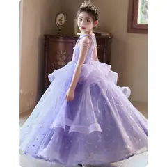 ARELYS - Vestido Niña Fiesta Graduaciones Reinados Lila