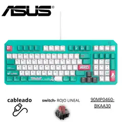 ASUS - Teclado Tuf Gaming K3 Gen II Hatsune Miku Edition, USB, RGB