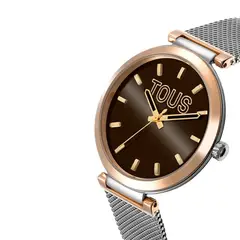 TOUS - Reloj Acero Ip Rosa Correa Esterilla