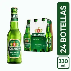 GENERICO - Cerveza Hollandia pack 24 botellas 330ml