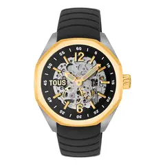 TOUS - RELOJ UNISEX ACERO IP DORADO AUTOMATICO CORREA